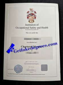 make Institution of Occupational Safety and Health certificate