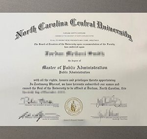 buy North Carolina Central University diploma