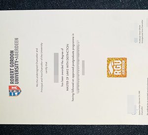 make Robert Gordon University diploma