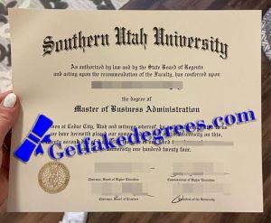 make Southern Utah University diploma