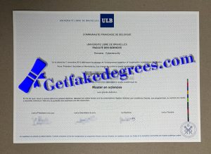 make Université libre de Bruxelles diploma