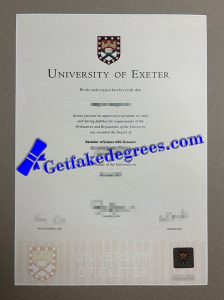 make University of Exeter diploma