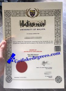 University of Malaya degree, University of Malaya certificate