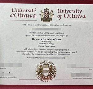 obtain University of Ottawa diploma