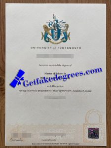 buy University of Portsmouth diploma