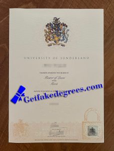 buy fake University of Sunderland degree