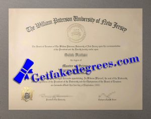 make William Paterson University of New Jersey diploma