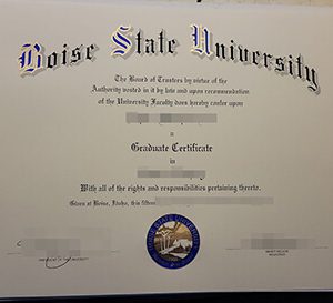 Boise State University diploma