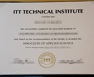 ITT Technical Institute certificate