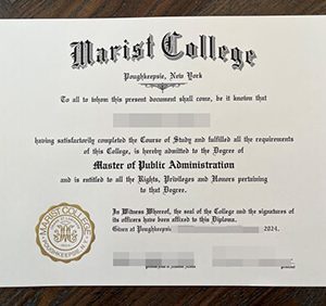 Marist College diploma