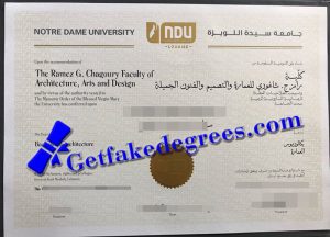 Noter Dame University Louaize degree