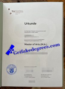 Rheinland-Pfälzische Technische Universität Kaiserslautern Landau Urkunde
