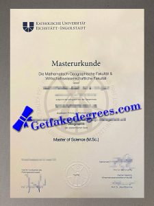 Katholische Universität Eichstätt Ingolstadt degree