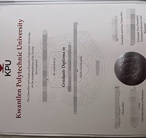 Kwantlen Polytechnic University diploma