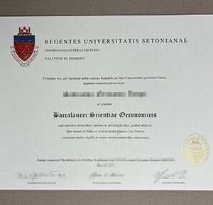 Seton Hall University diploma
