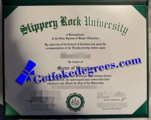 Slippery Rock University degree