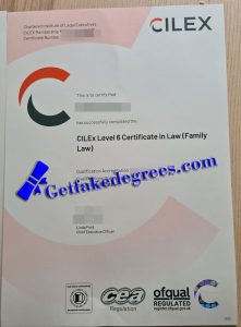 CILEx level 6 certificate