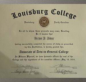 Louisburg College certificate