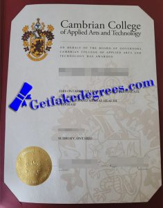 Cambrian College of Applied Arts and Technology degree