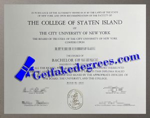 College of Staten Island degree