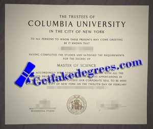 Columbia University degree