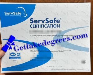ServSafe certificate