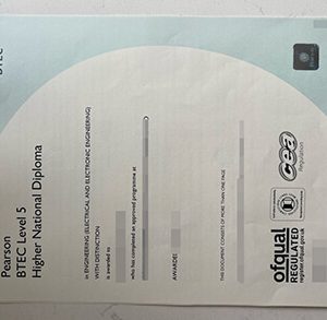 Order BTEC Level 5 HND certificate