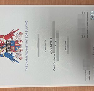Chartered Institute of Building certificate