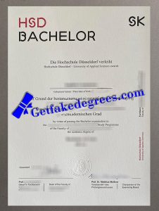 Hochschule Düsseldorf degree
