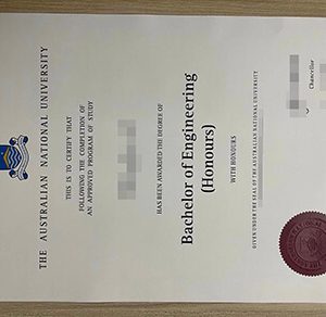 Australian National University certificate