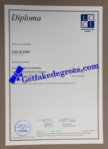 London Chamber of Commerce and Industry certificate