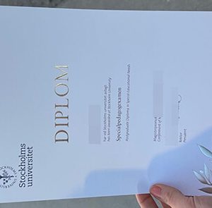 Stockholms universitet diploma