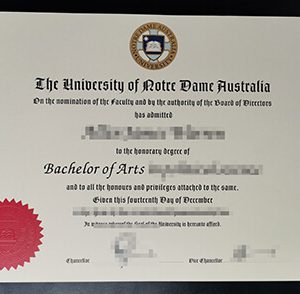 University of Notre Dame Australia diploma