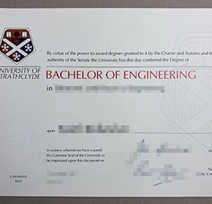 University of Strathclyde certificate