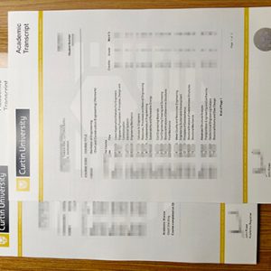 Curtin University transcript