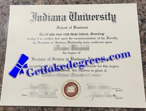 Indiana University diploma
