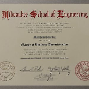 Milwaukee School of Engineering diploma