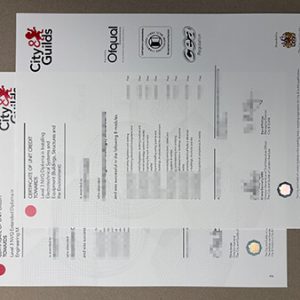 City Guilds NVQ Level 3 diploma certificate