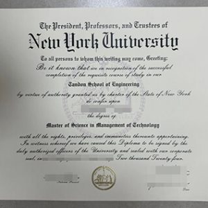 New York University diploma