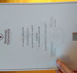 Newman University diploma