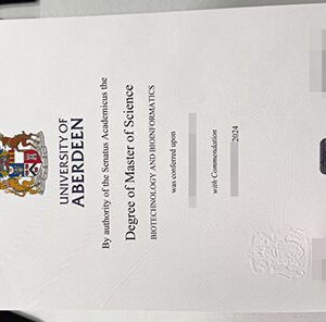 University of Aberdeen diploma