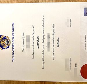 University of Buckingham diploma