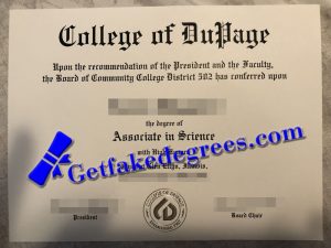College of DuPage diploma