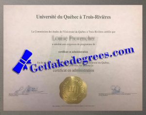 Université du Québec à Trois Rivières diploma